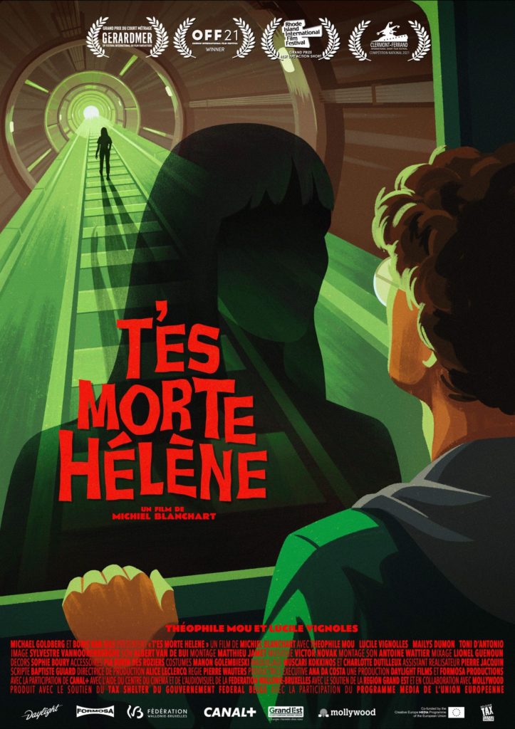 Affiche dessinée T'es Morte Hélène